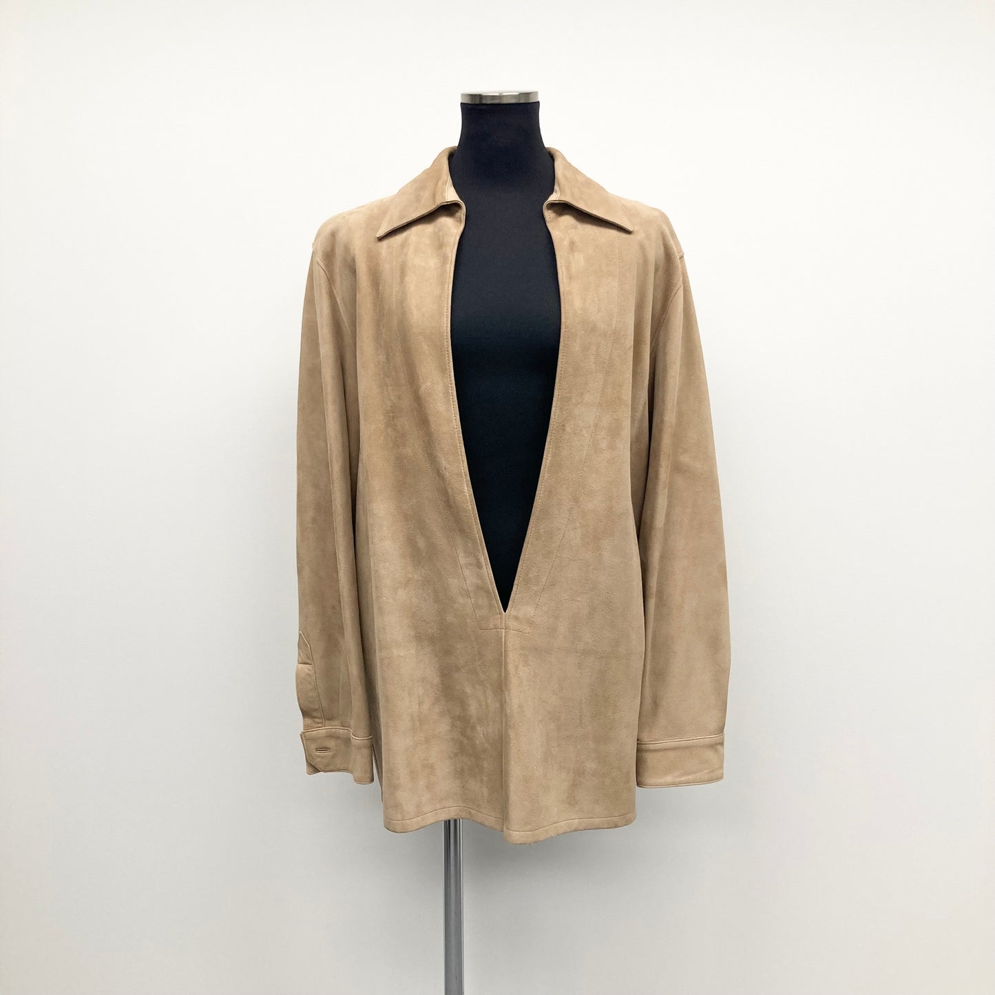 Spring1999 Hermès by Martin Margiela Leather Vareuse shirt
