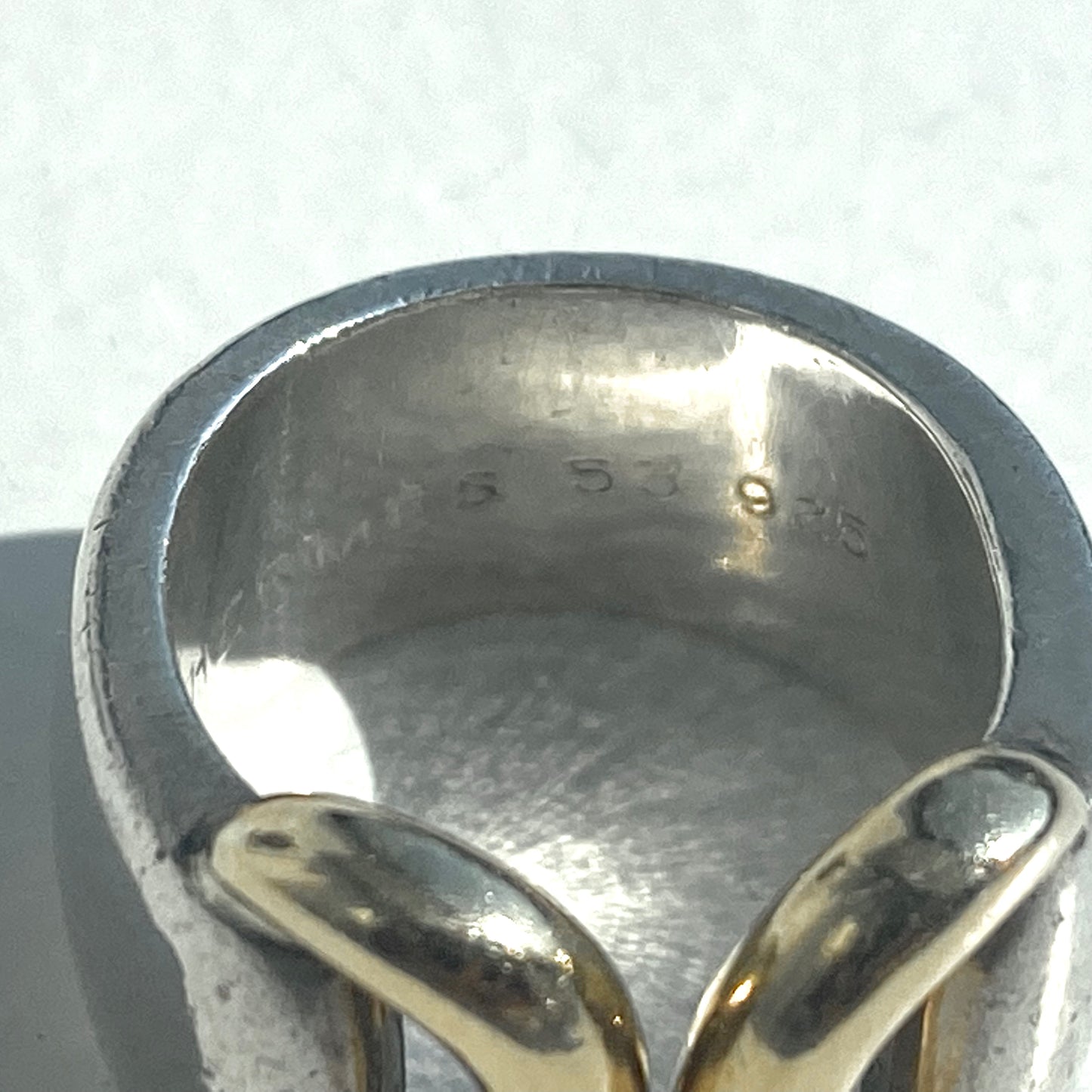 80s Hermès vintage Ring SV925 AU750