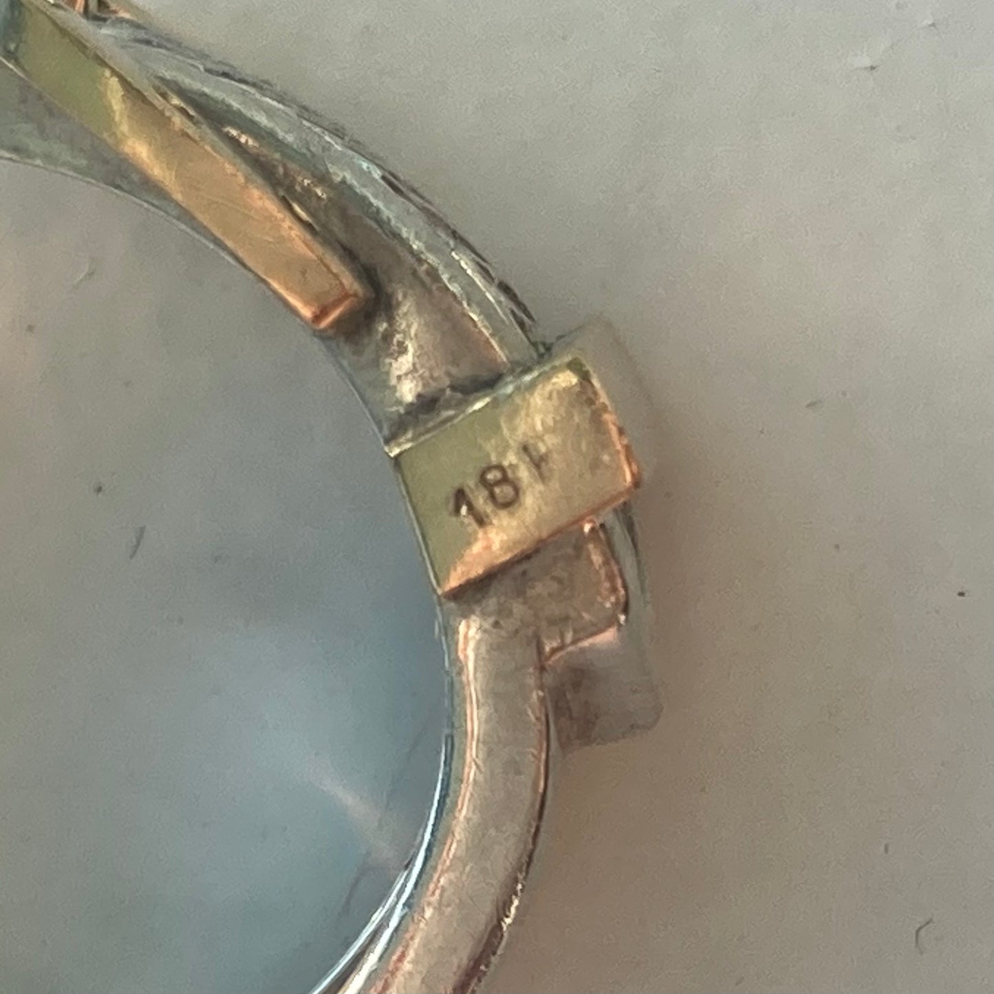 -60s Hermès Vintage Ring SV800 AU750 #11-12