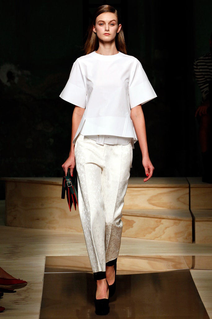 Spring2012 Celine by Phoebe Philo floral pattern pants