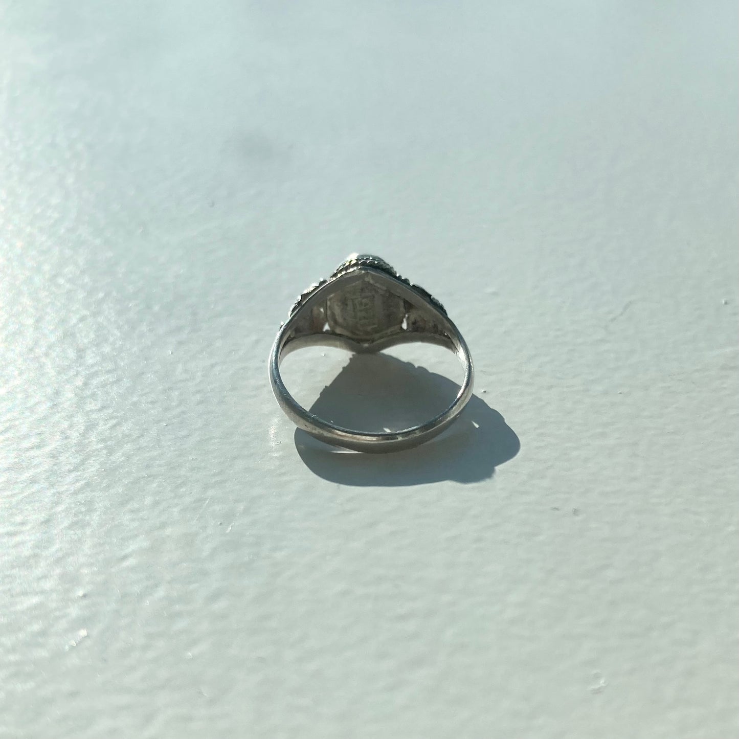 Vintage Chrysoberyl Cat's Eye ring SV925 #11