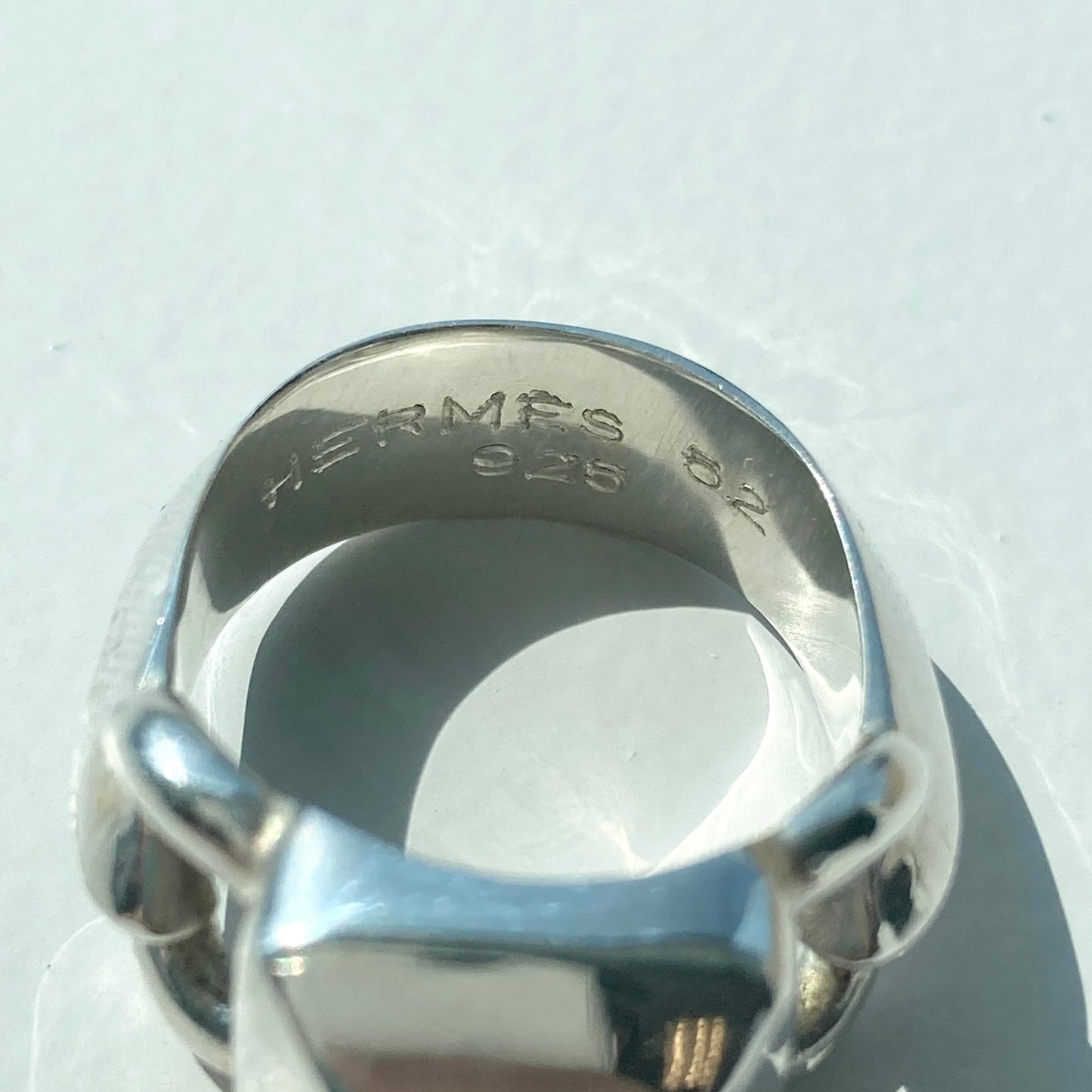 80s Hermès Lancelot ring vintage SV925