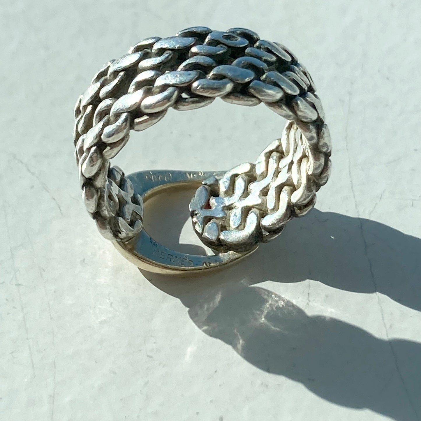 -60s Hermès Vintage ring SV800 AU750 #12-13