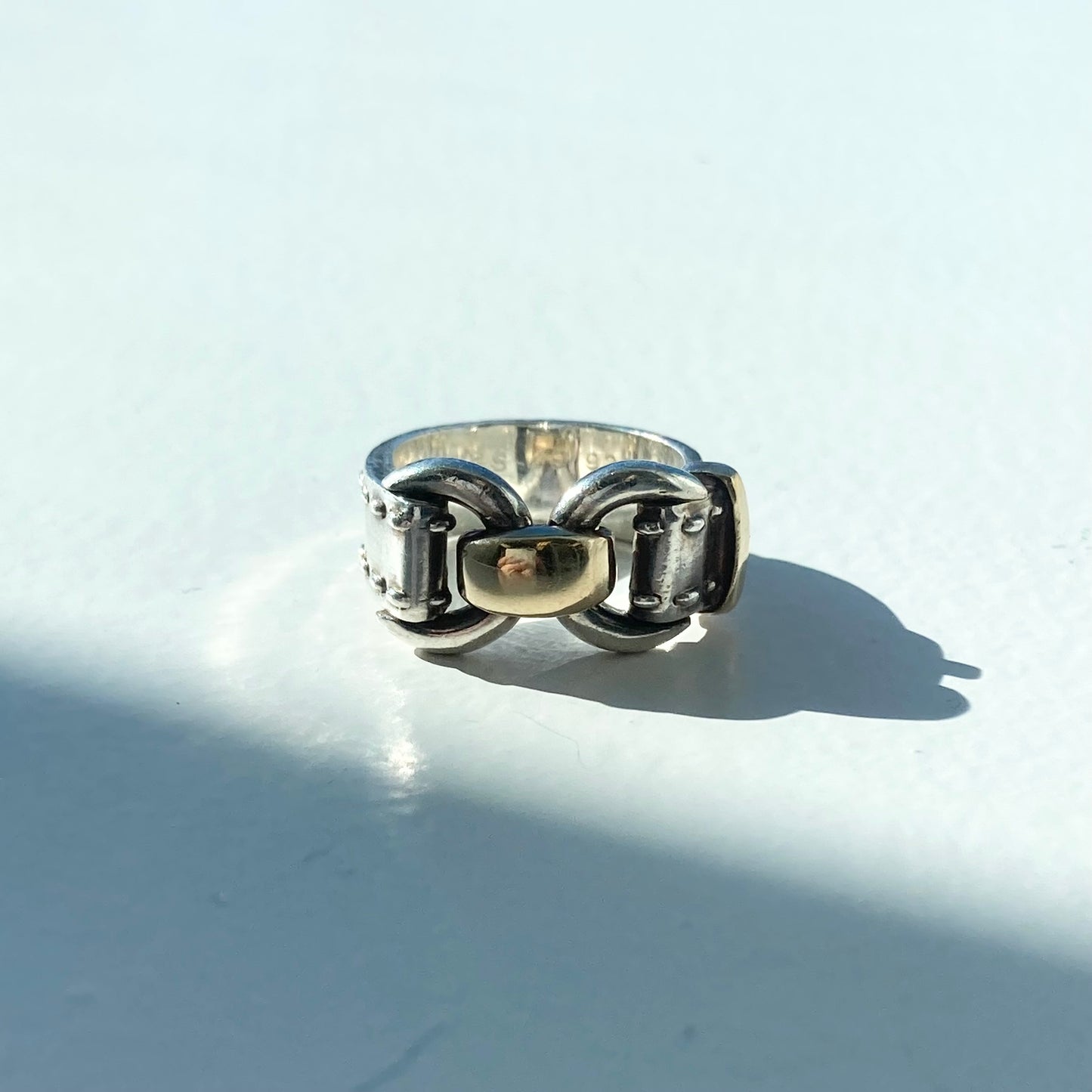 80s Hermès Vintage Ring SV925 AU750 #9