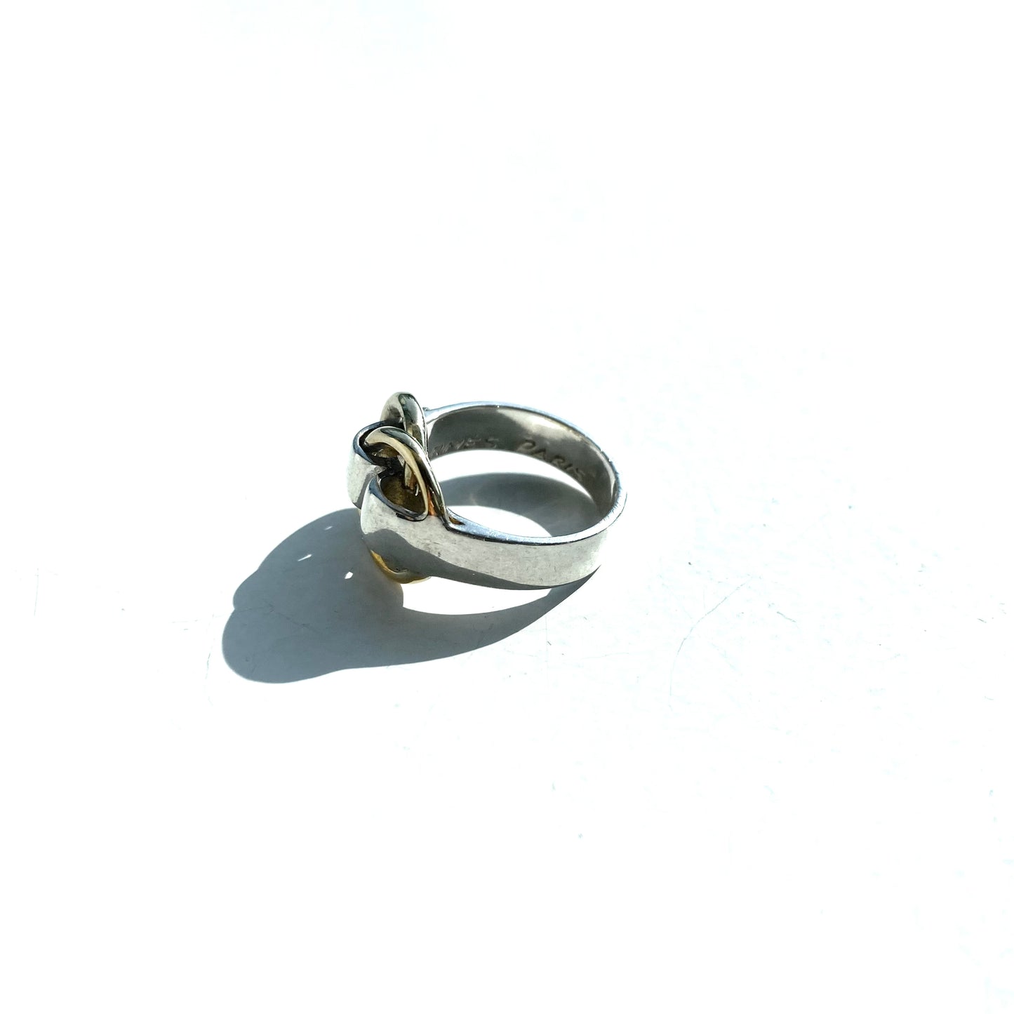 -60s Hermès Deux Anneaux ring SV800 AU750