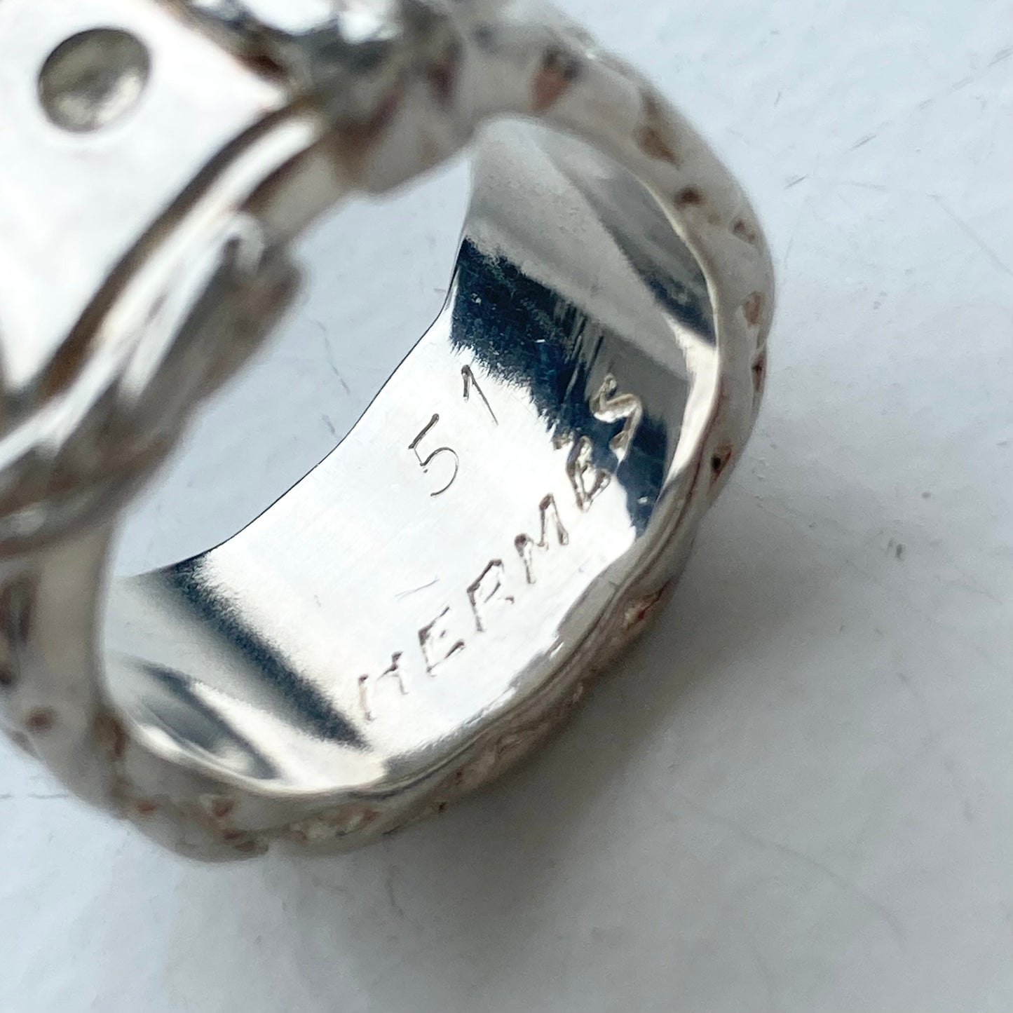 80s Hermès Diane Ring vintage SV925 #11-12