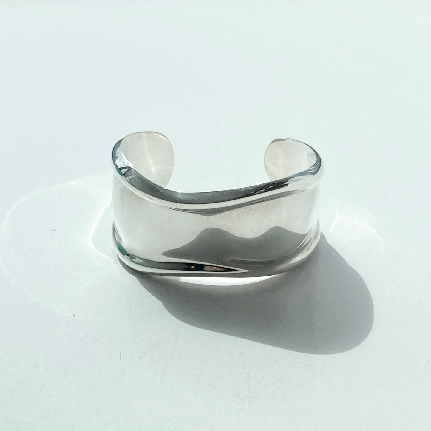 70s TIFFANY&Co. Elsa Peretti Bone Cuff Bangle vintage SV925 1978年