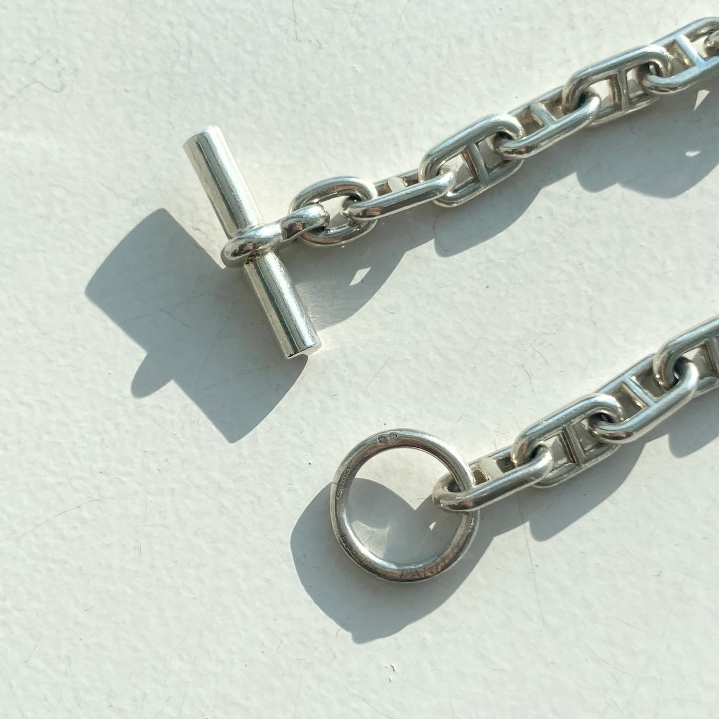 -60s Hermès Chaine d'ancre ID bracelet vintage SV800