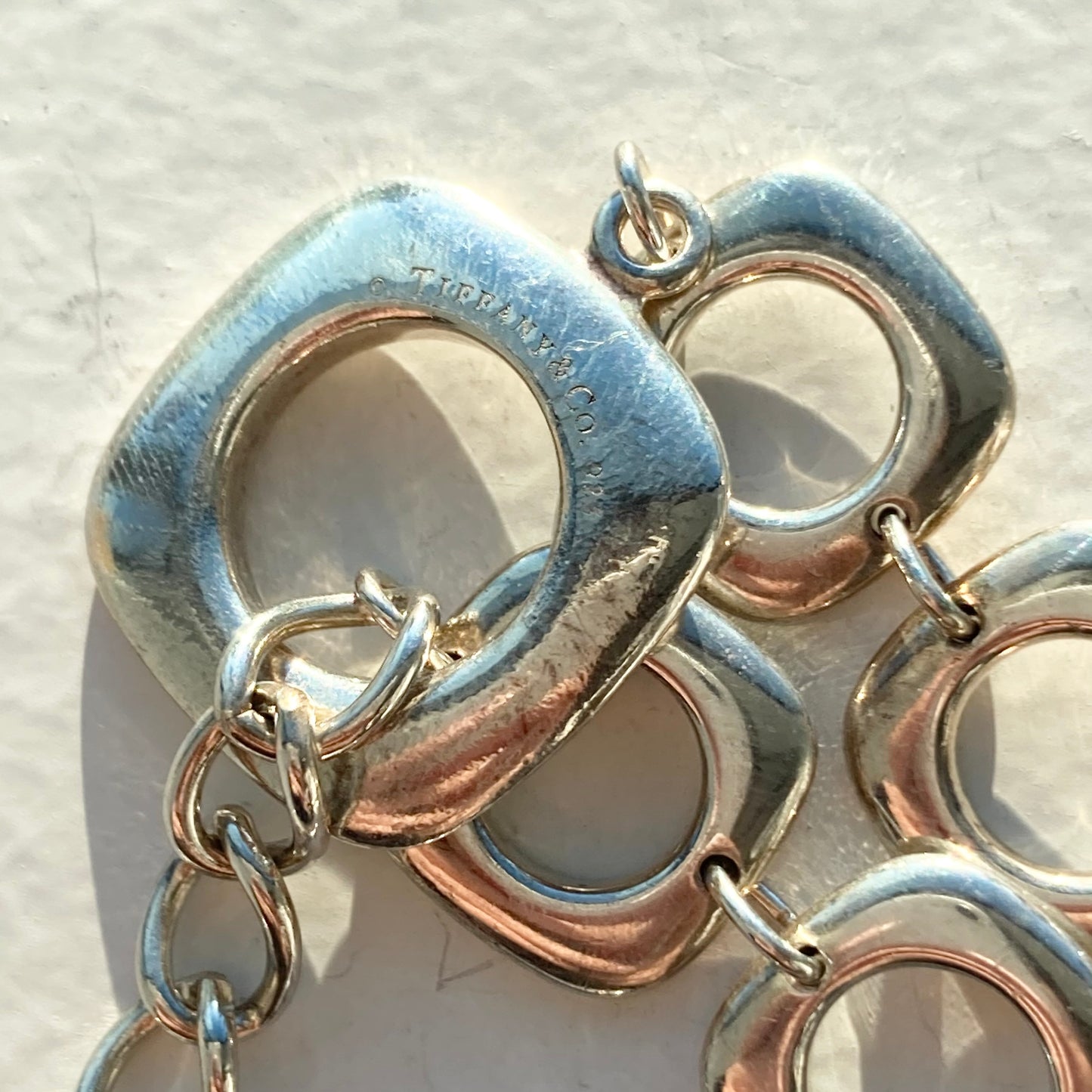 TIFFANY&Co. Square link bracelet vintage SV925