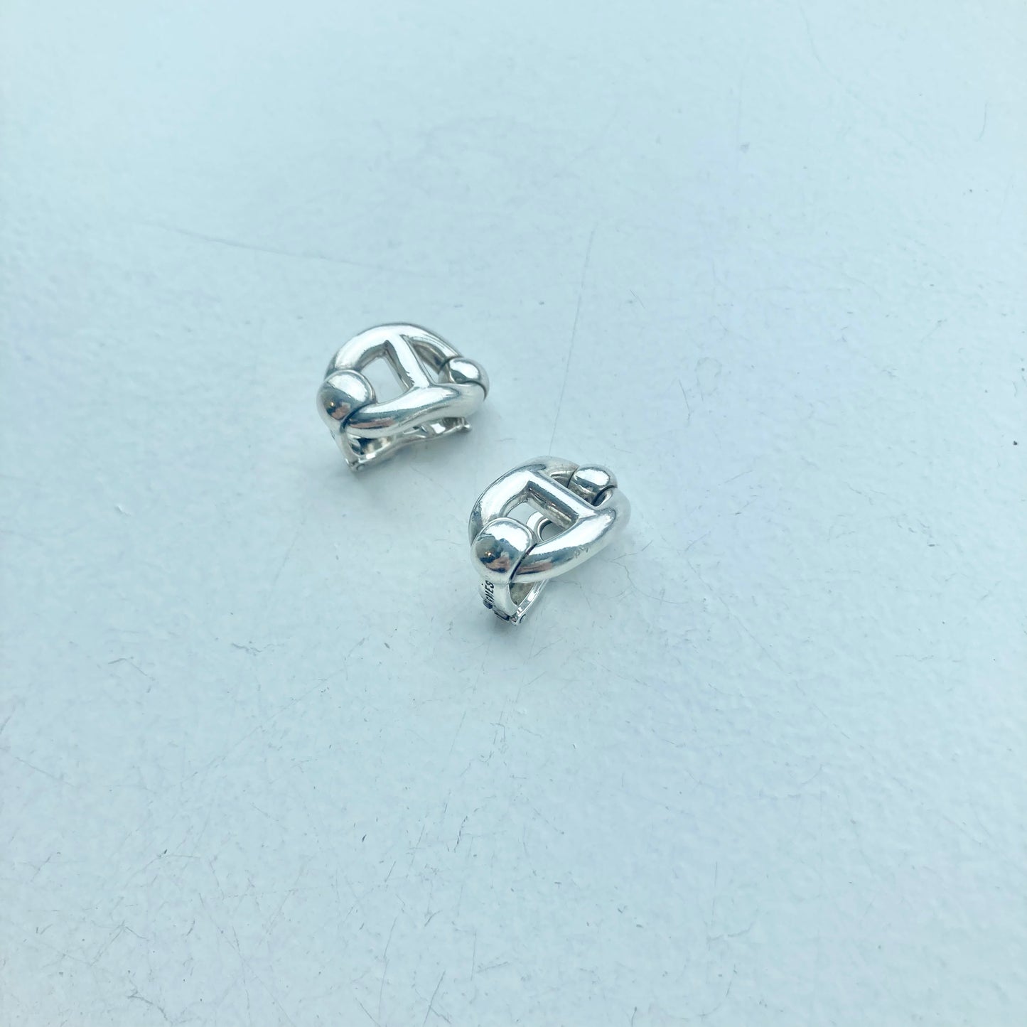 70-80s Hermès Chaine d’ancre earring vintage SV925