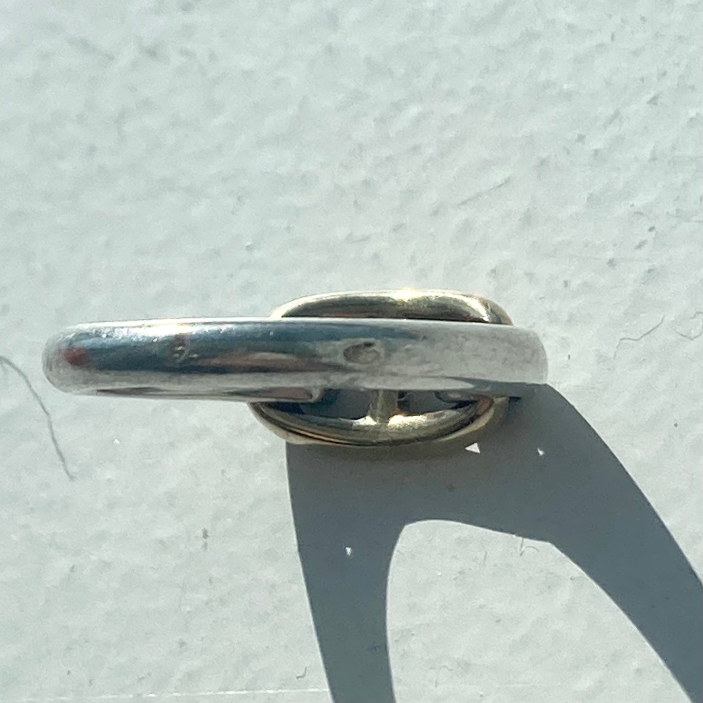 60-70s Hermès Chaine d'ancre Ring vintage SV800 AU750 #11