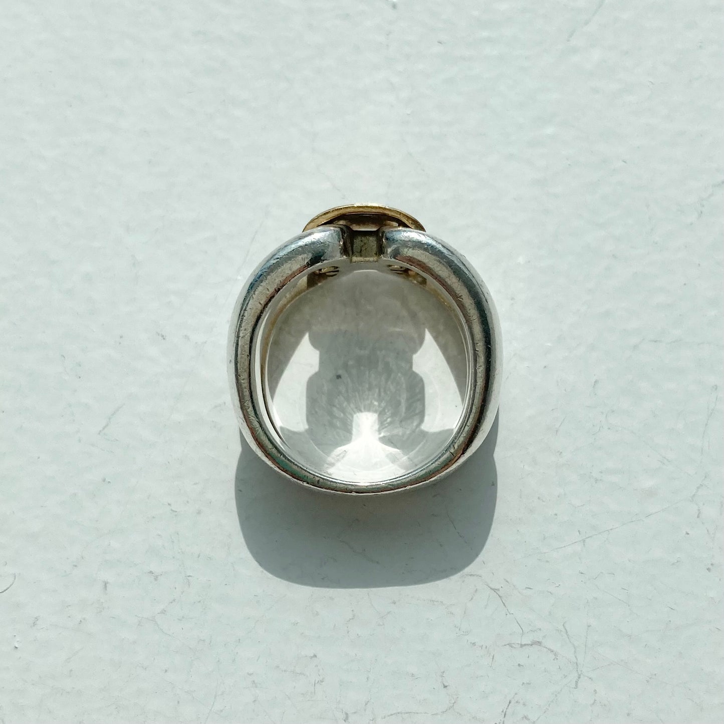 Hermès History Ring vintage SV925 AU750