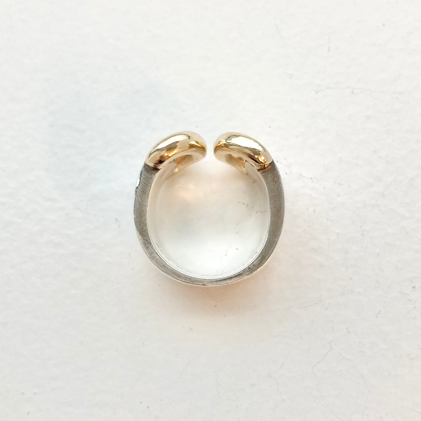 80s Hermès vintage Ring SV925 AU750