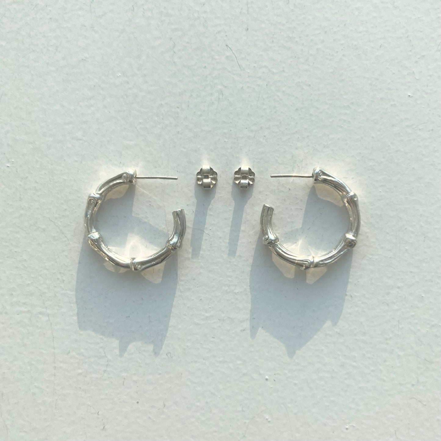TIFFANY&Co. Large Bamboo hoop earrings vintage