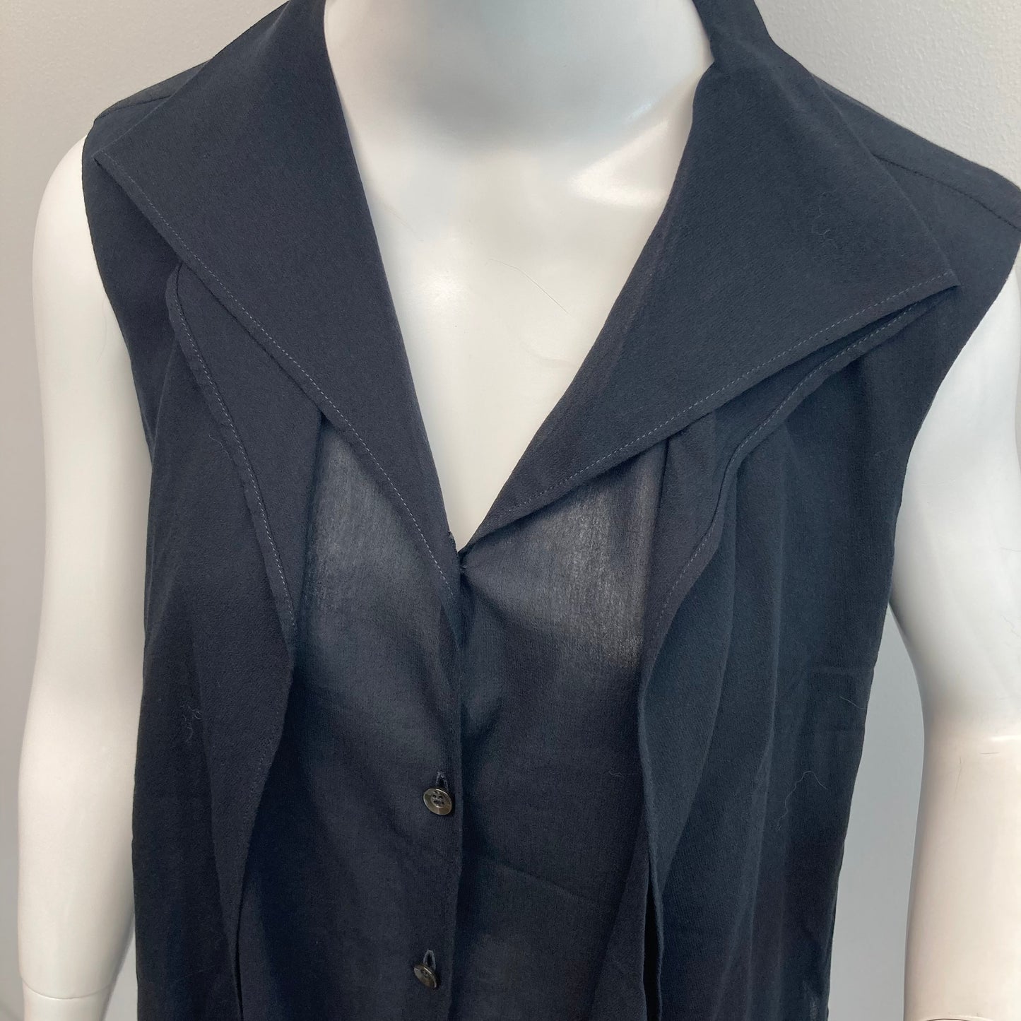 Spring2004 Hermès by Martin Margiela sleeveless Layered shirt