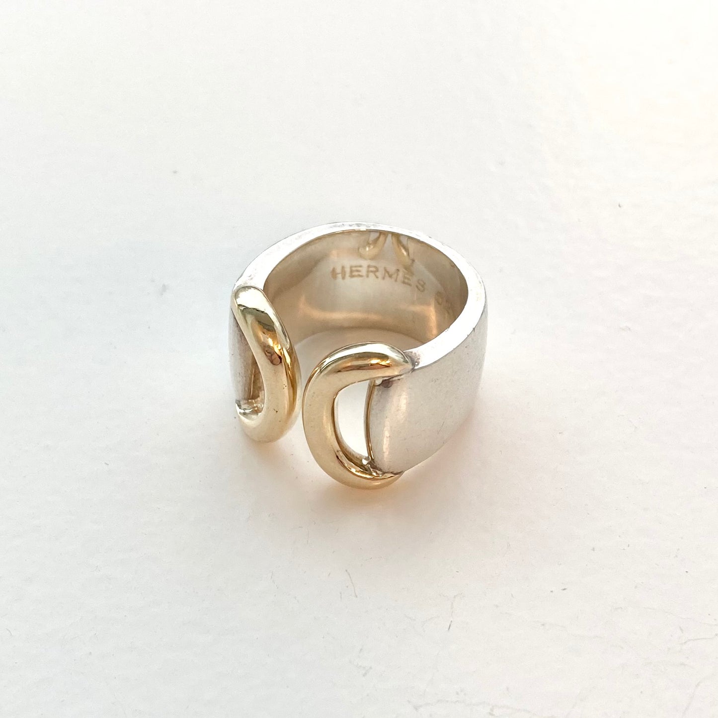80s Hermès vintage Ring SV925 AU750