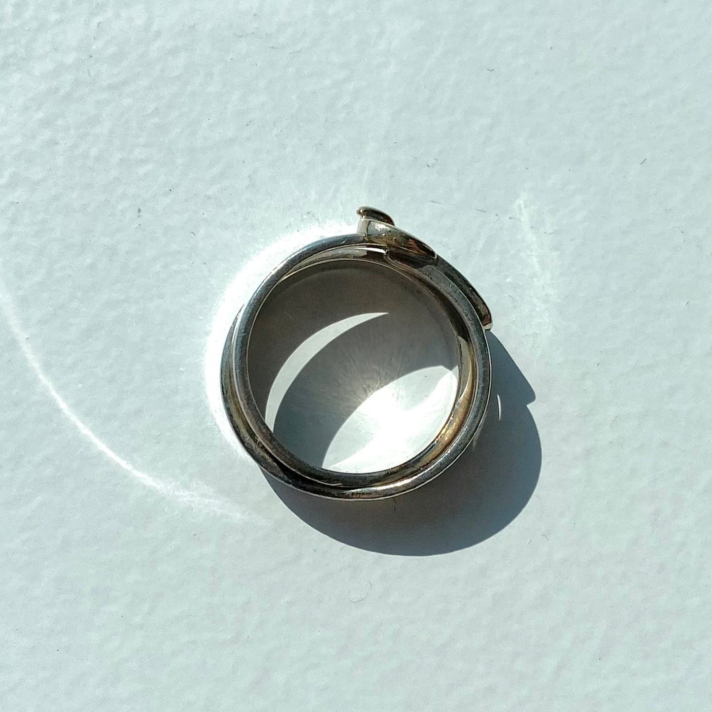 Hermès Double true ring vintage SV925 AU750