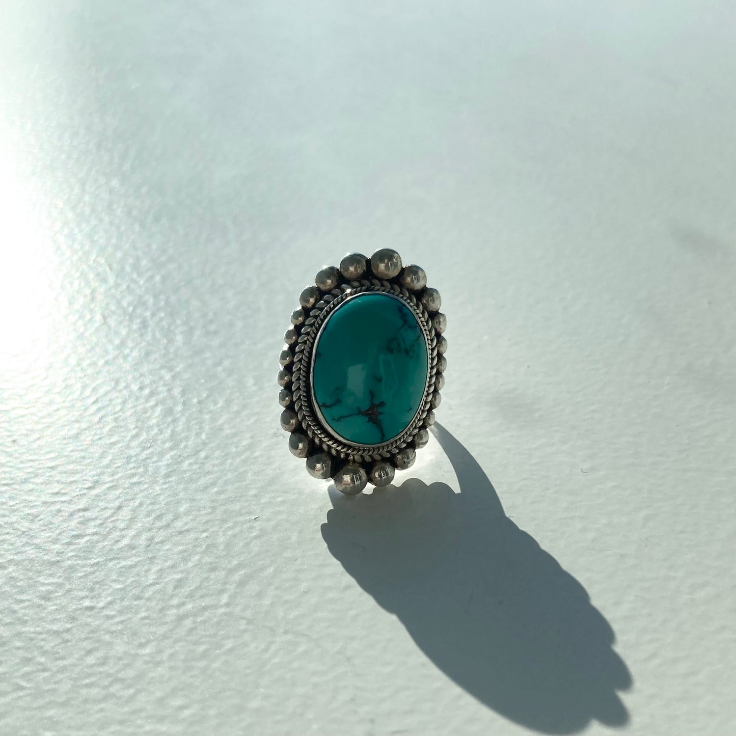 Vintage Turquoise ring SV925