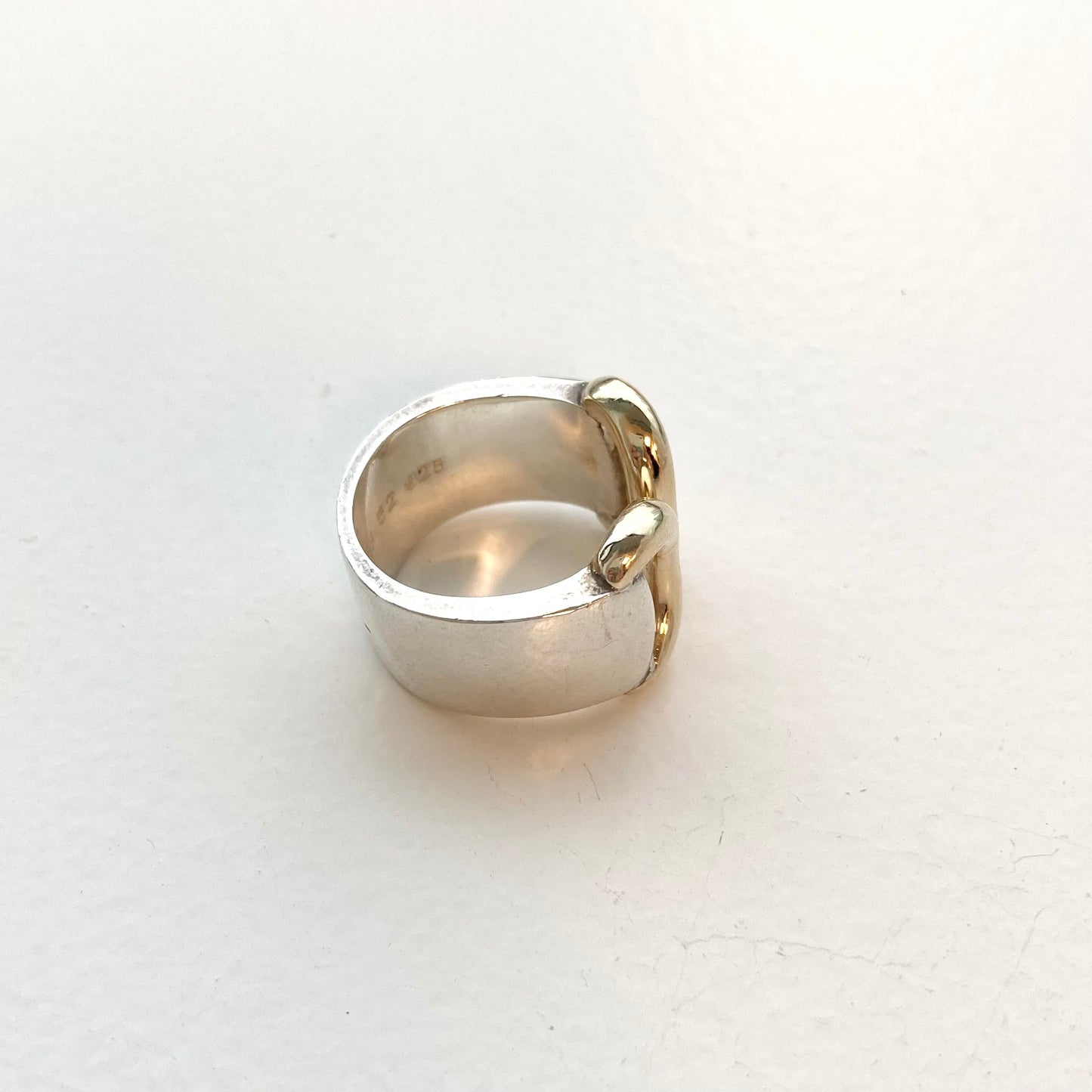 80s Hermès vintage Ring SV925 AU750