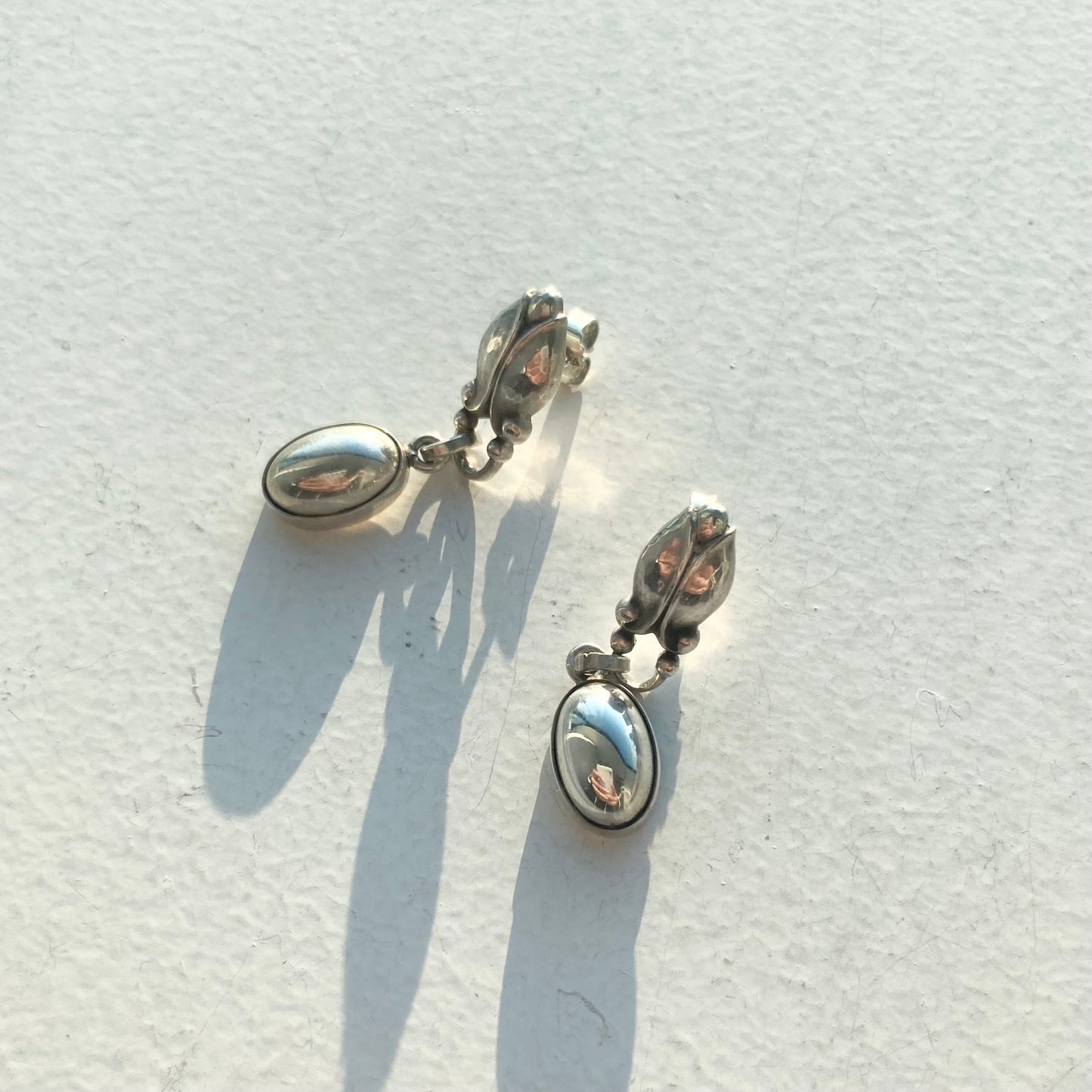 Georg Jensen Pierced earring 17 vintage SV925