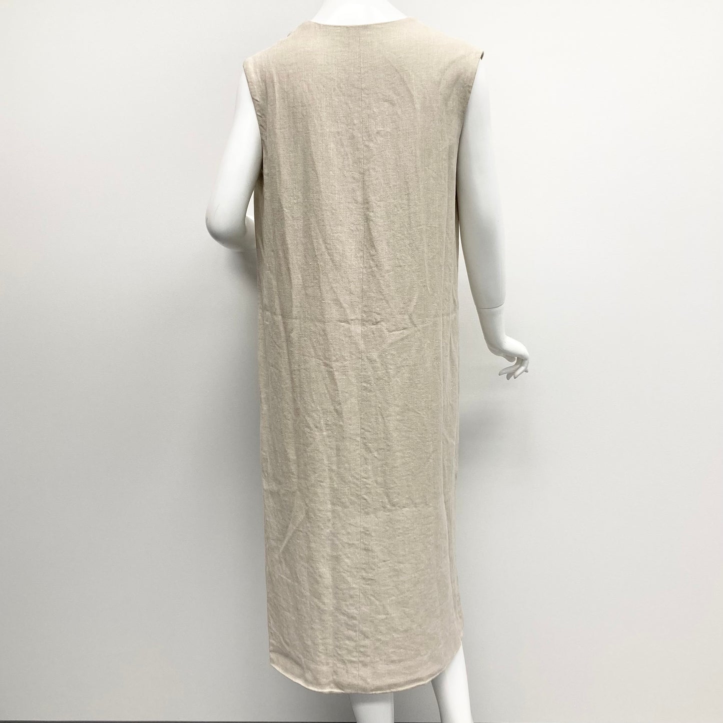 Spring2000 Hermès by Martin Margiela Linen Vareuse sleeveless dress