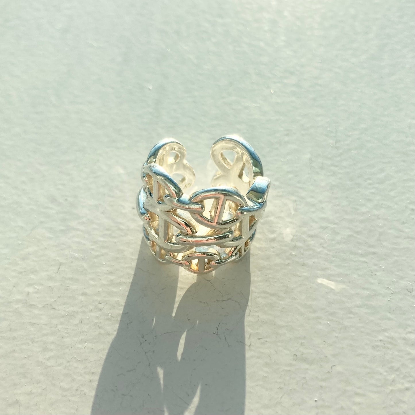 Hermès Enchainee ring GM SV925 vintage