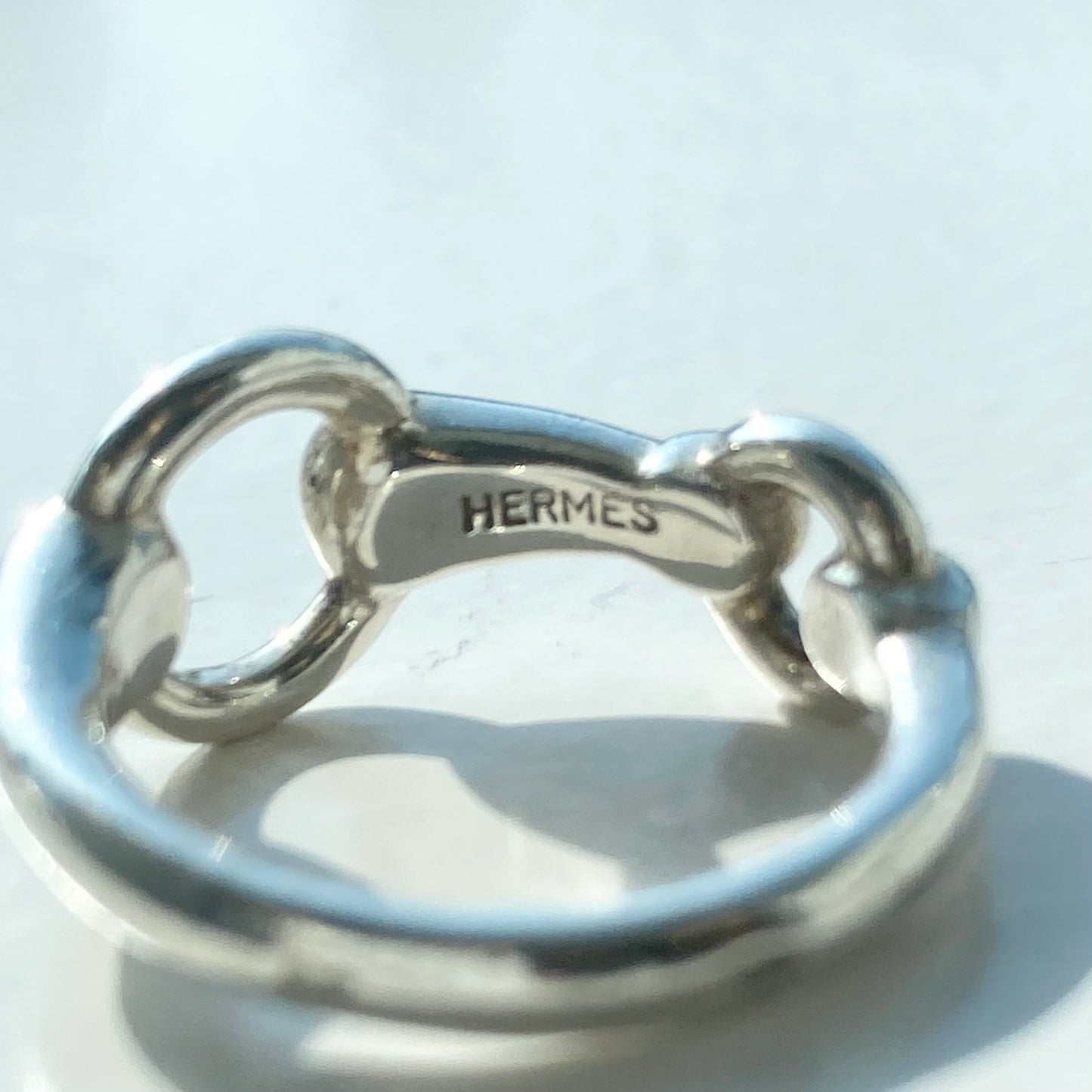Hermès horse bit ring SV925 #9-10