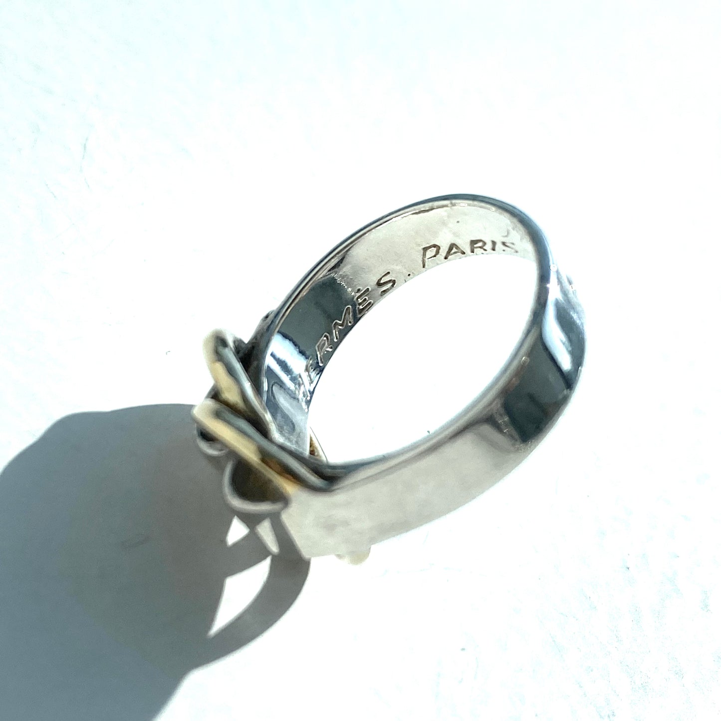 -60s Hermès Deux Anneaux ring SV800 AU750