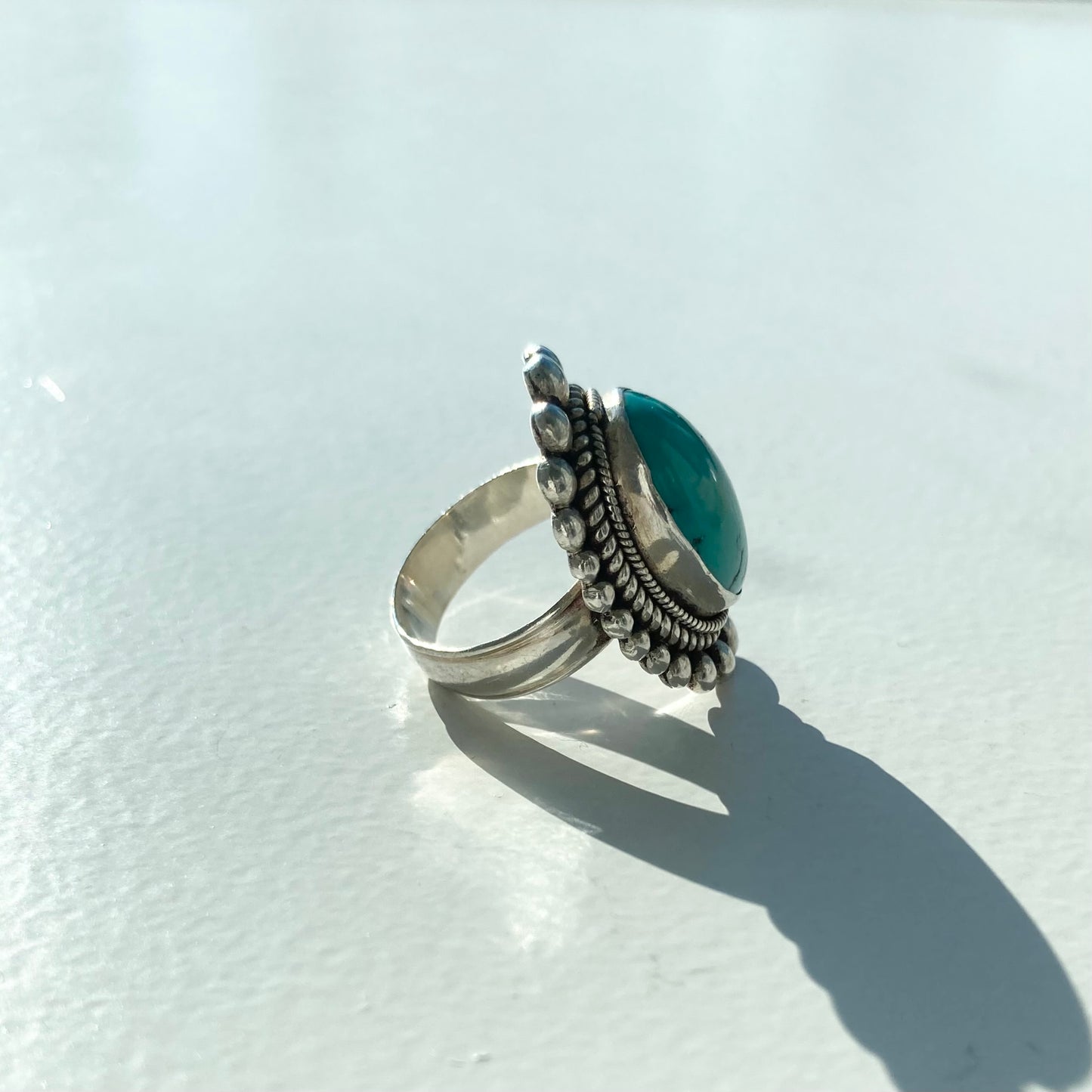 Vintage Turquoise ring SV925