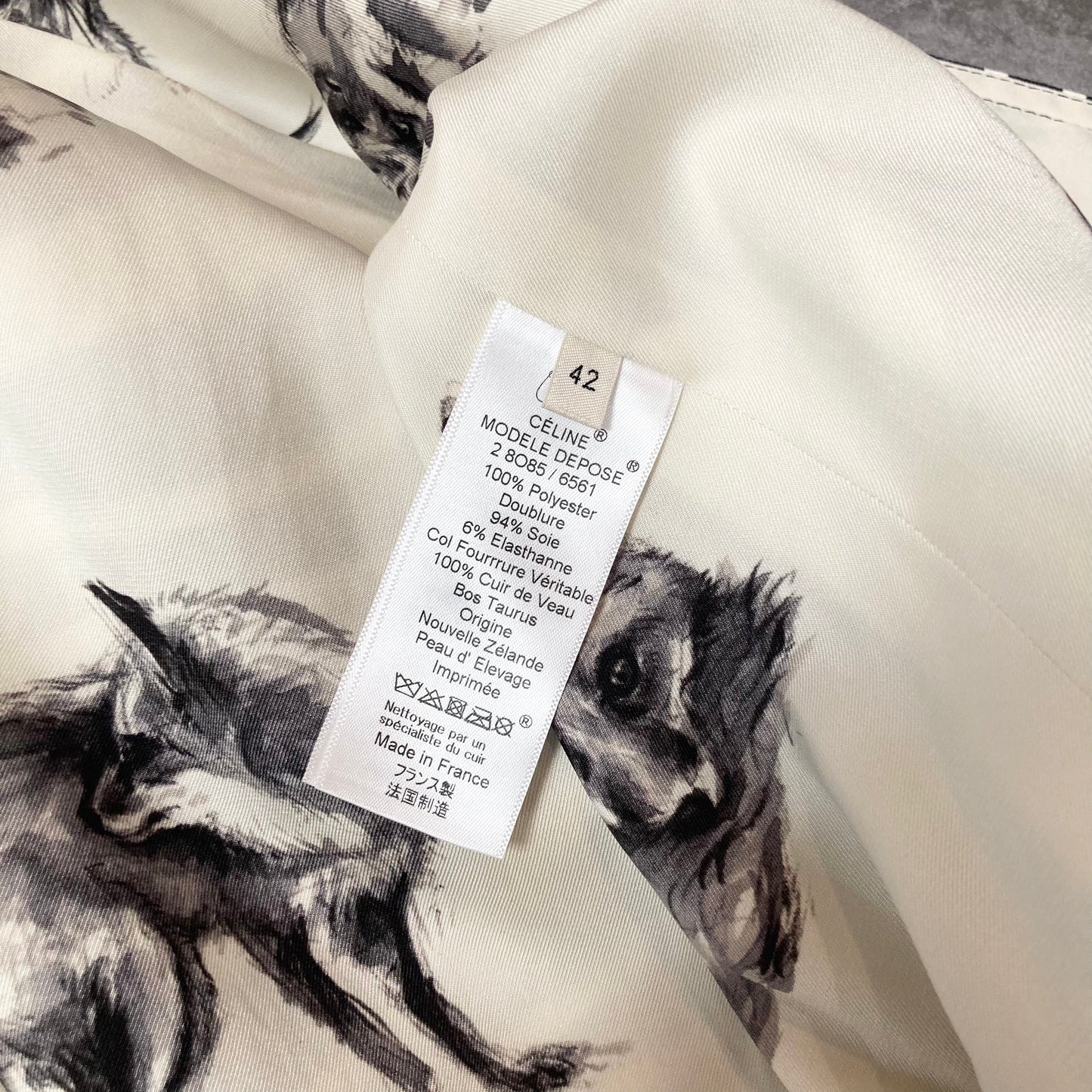 Fall2015 Celine by Phoebe philo Animal Coat