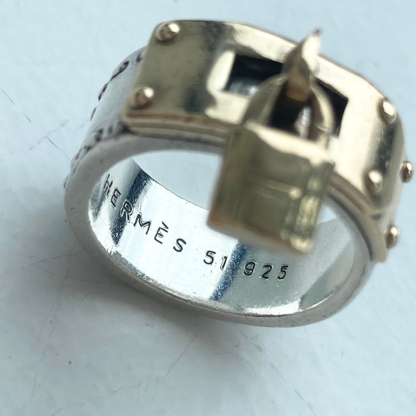 Hermès Kelly ring vintage SV925 AU750 #11