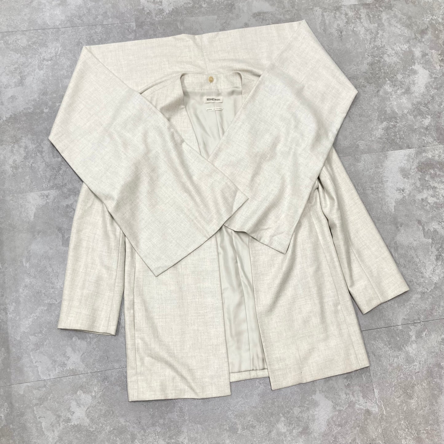 Fall1999 Hermès by Martin Margiela Cashmere jacket with stole