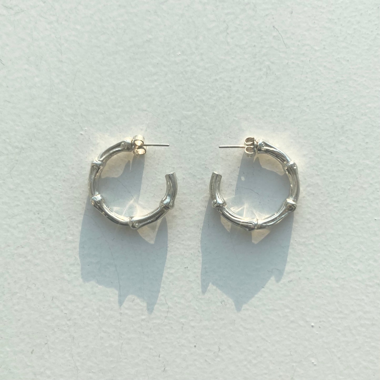 TIFFANY&Co. Large Bamboo hoop earrings vintage