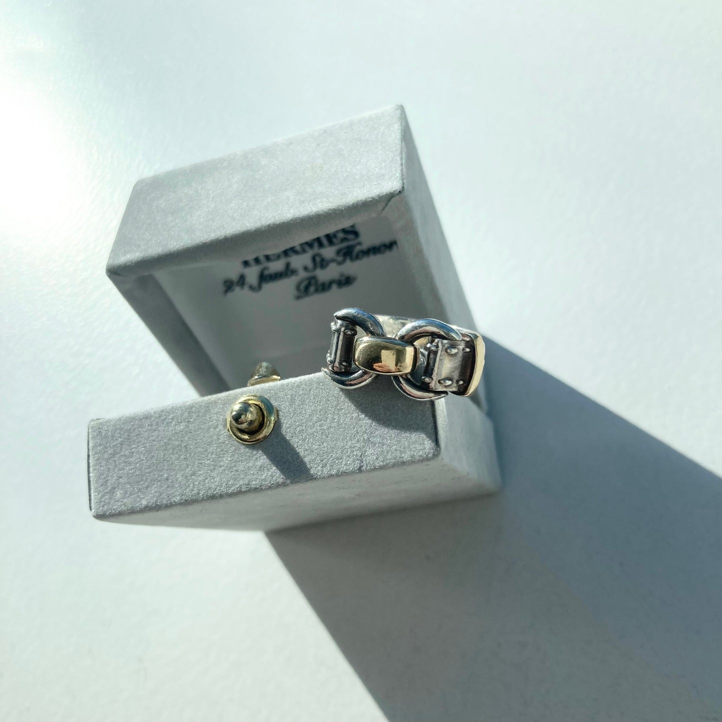 80s Hermès Vintage Ring SV925 AU750 #9