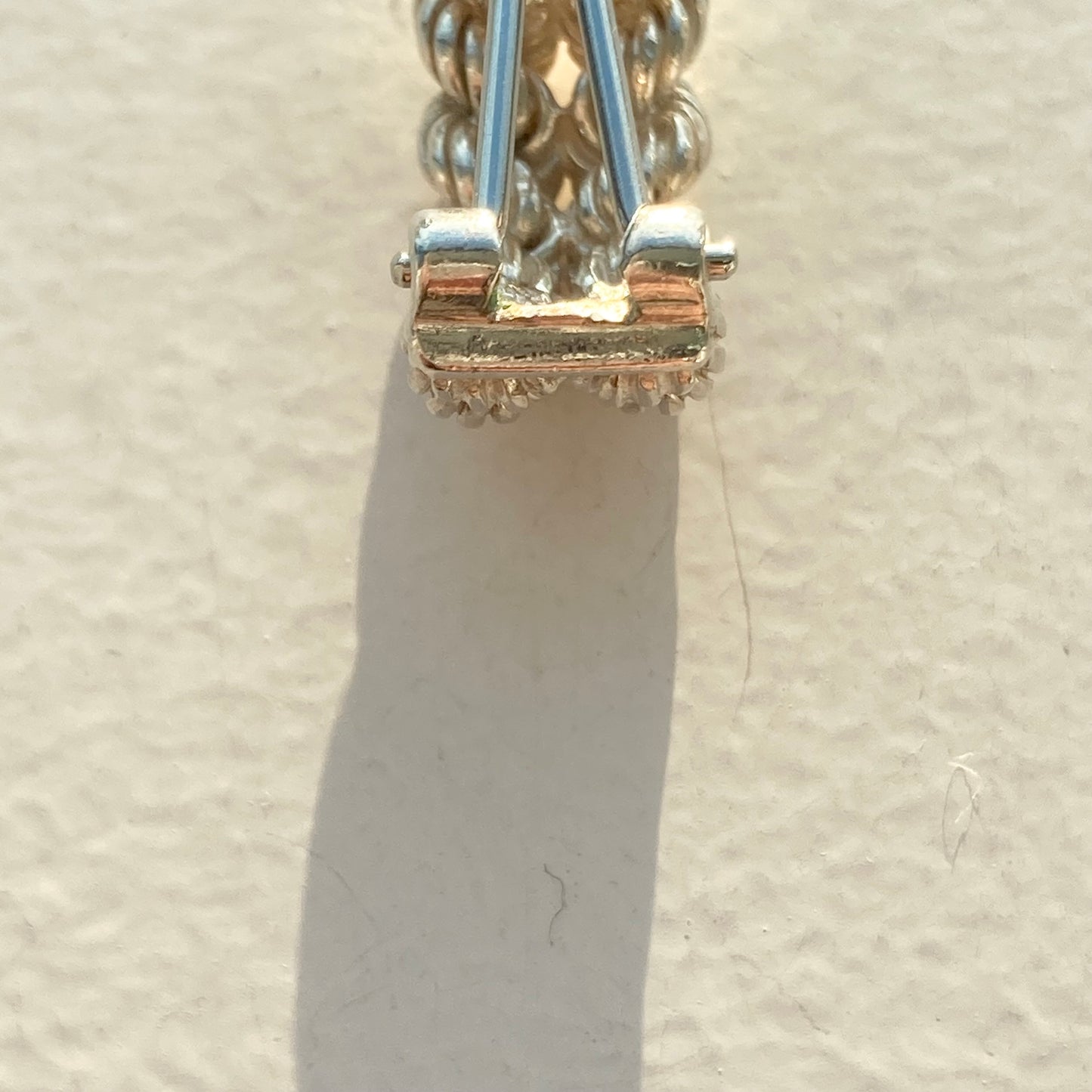 70-80s Hermès Rope motif earring vintage SV925
