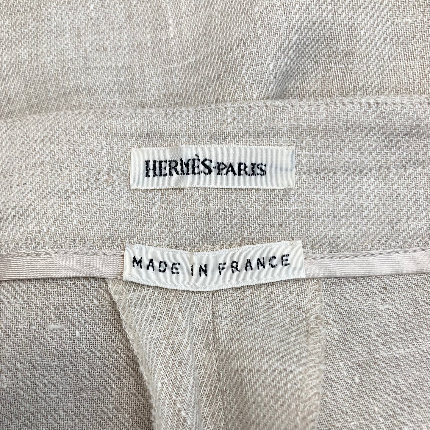 Spring2002 Hermès by Martin Margiela Linen Sleeveless set up