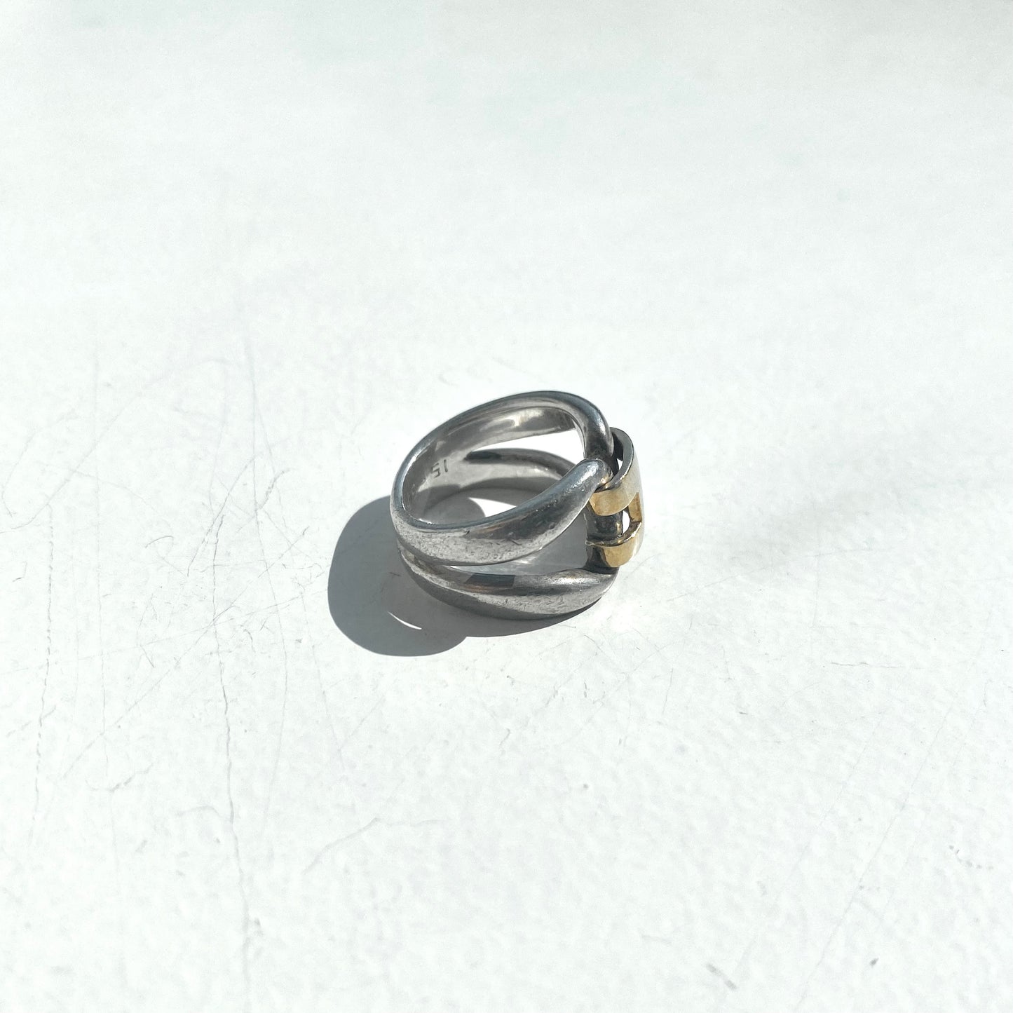 Hermès History Ring vintage SV925 AU750 #10
