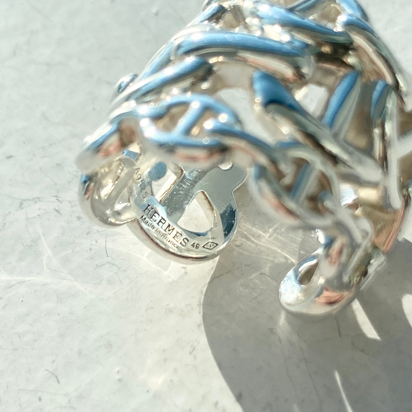 Hermès Encainee ring SV925 vintage #9