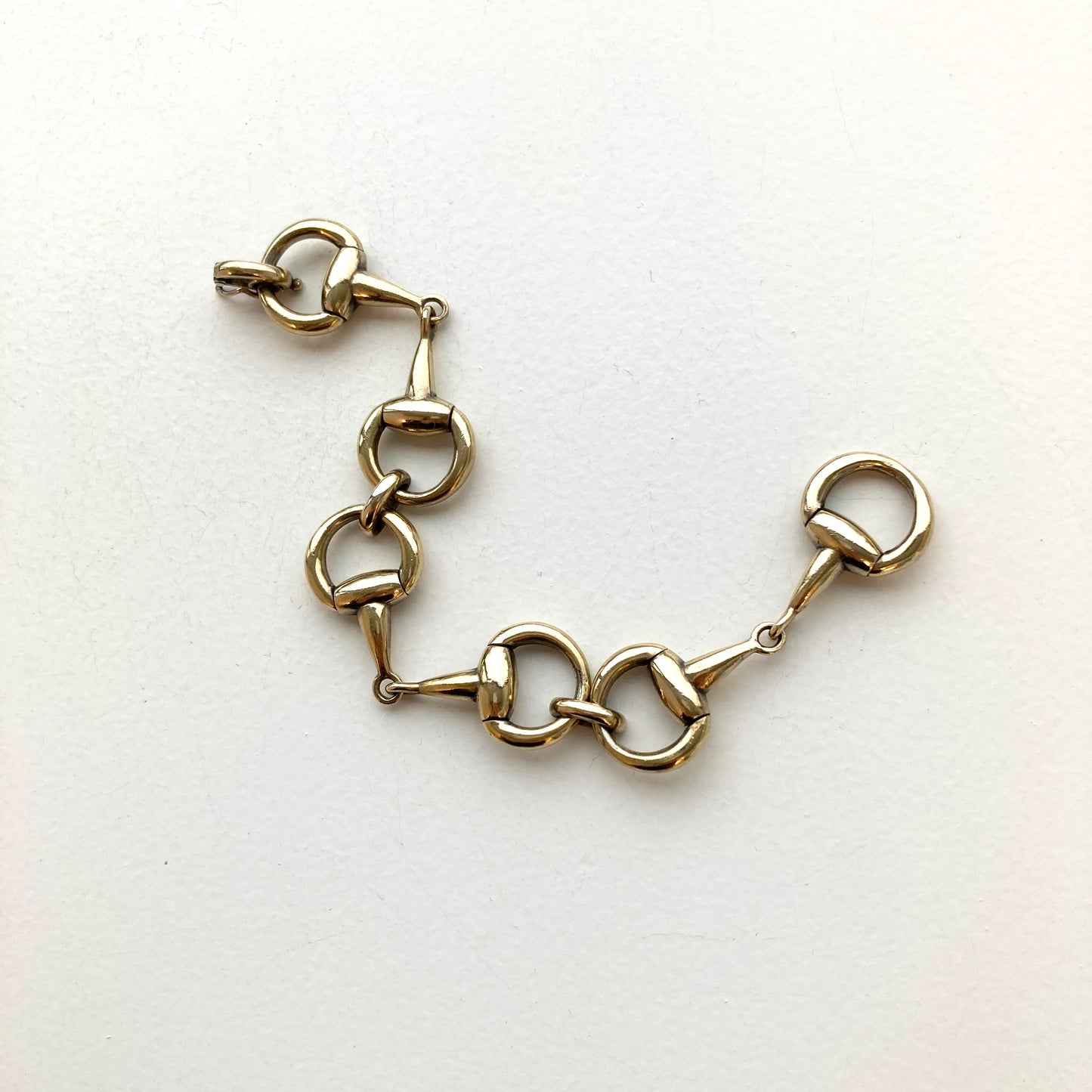 -60s Celine Horsebit chain bracelet vintage SV800