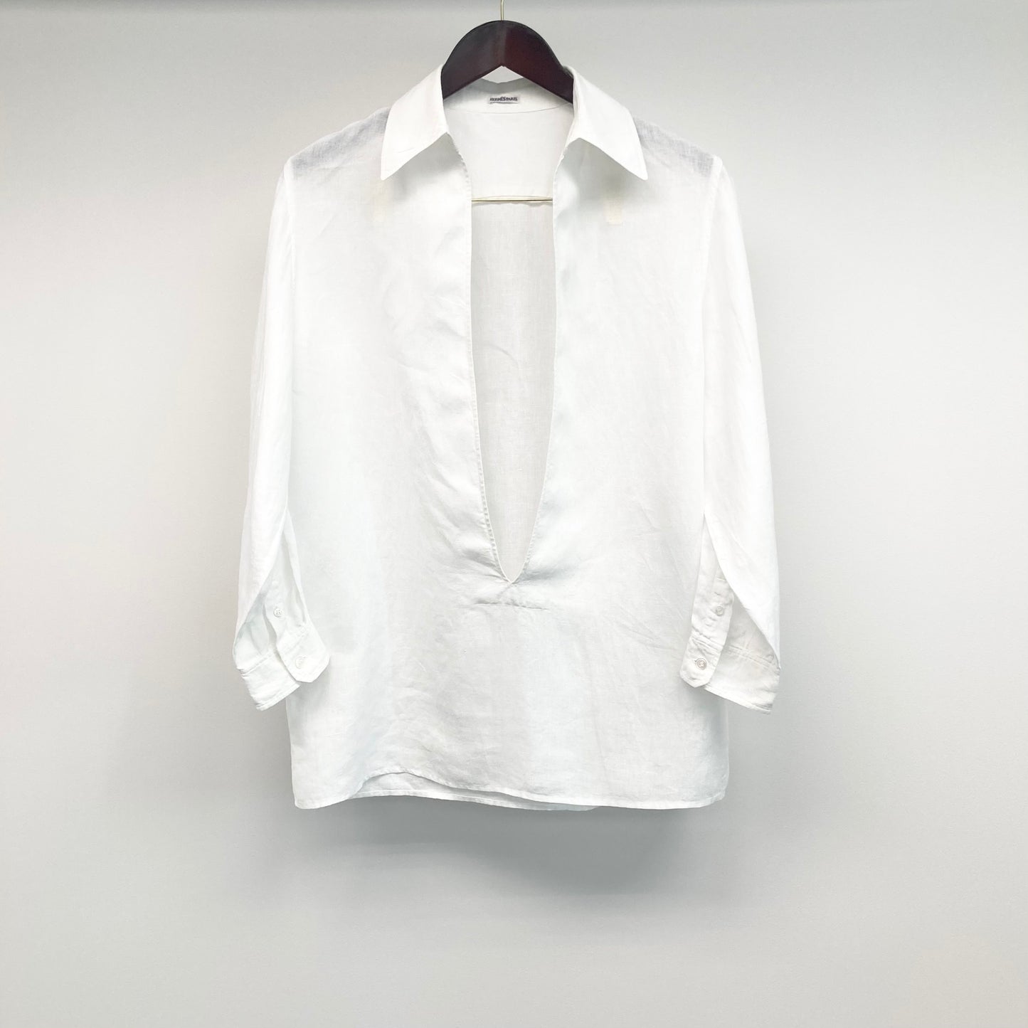 Spring1999 Hermès by Martin Margiela Linen Vareuse shirt