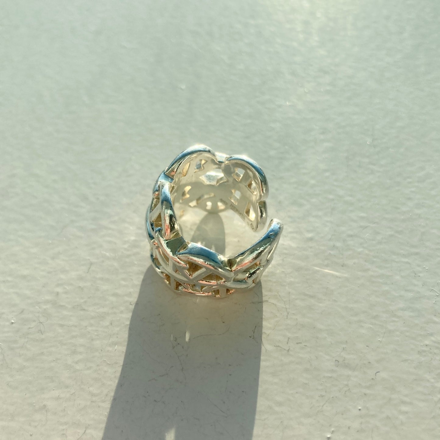 Hermès Enchainee ring GM SV925 vintage