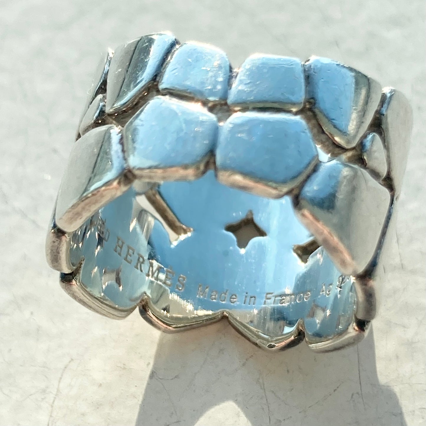 Hermès Niloticus ring SV925 vintage #13