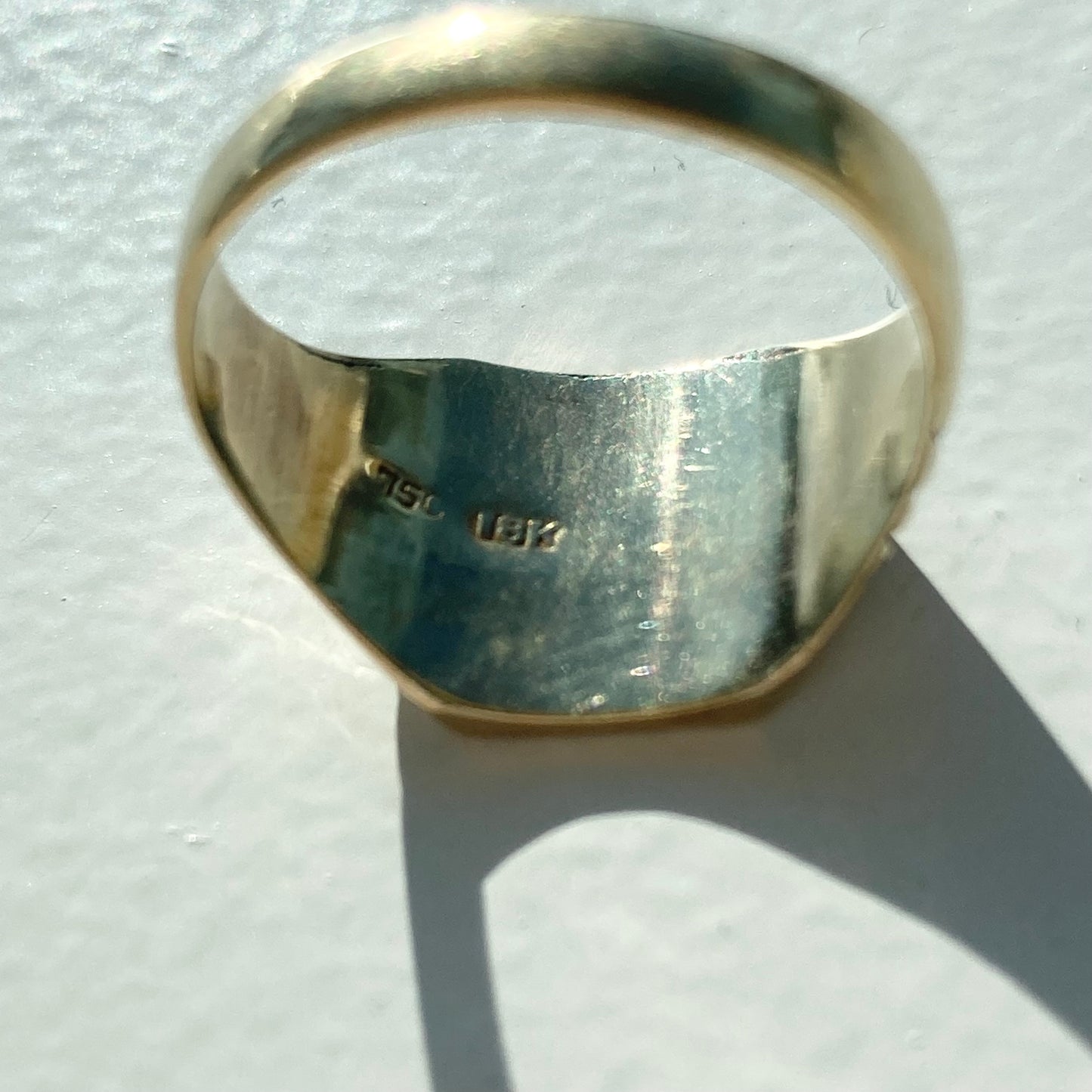 Vintage Signet ring AU750