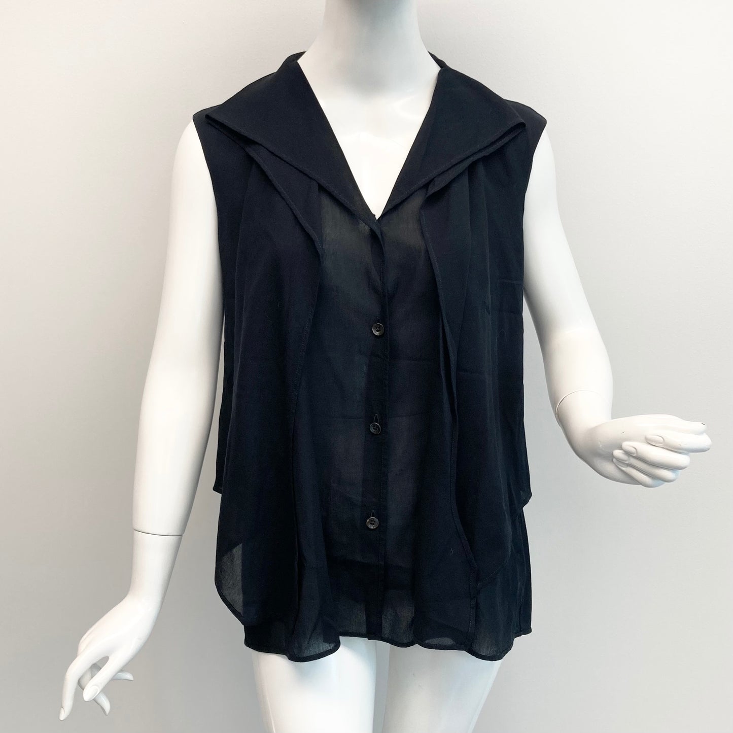 Spring2004 Hermès by Martin Margiela sleeveless Layered shirt