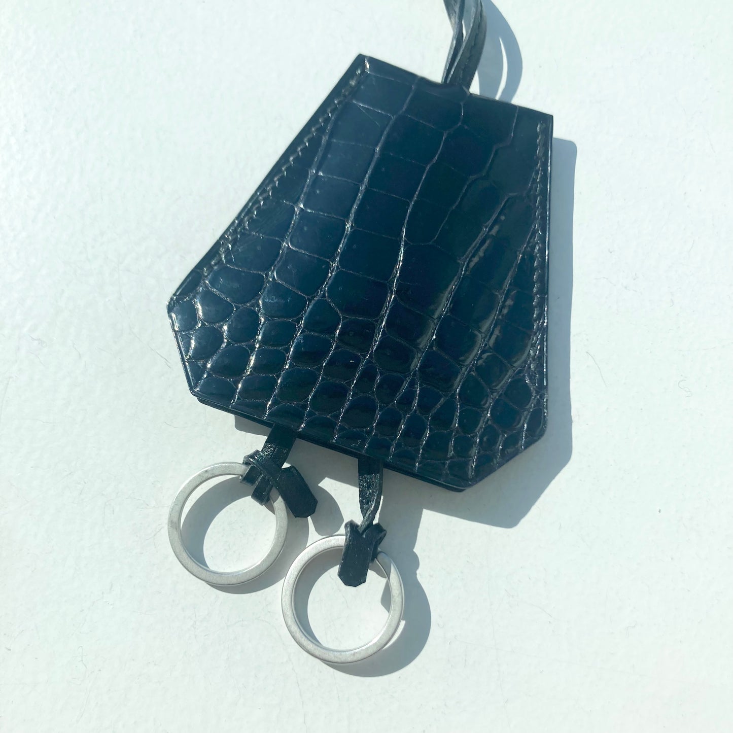 Fall2000 Hermès by Martin Margiela crochet Crocodylus porosus leather necklaces BK