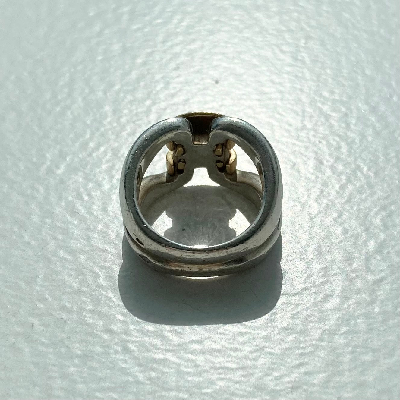 Hermès History Ring vintage SV925 AU750