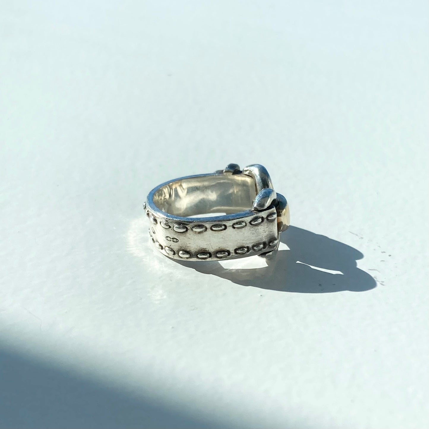 80s Hermès Vintage Ring SV925 AU750 #9