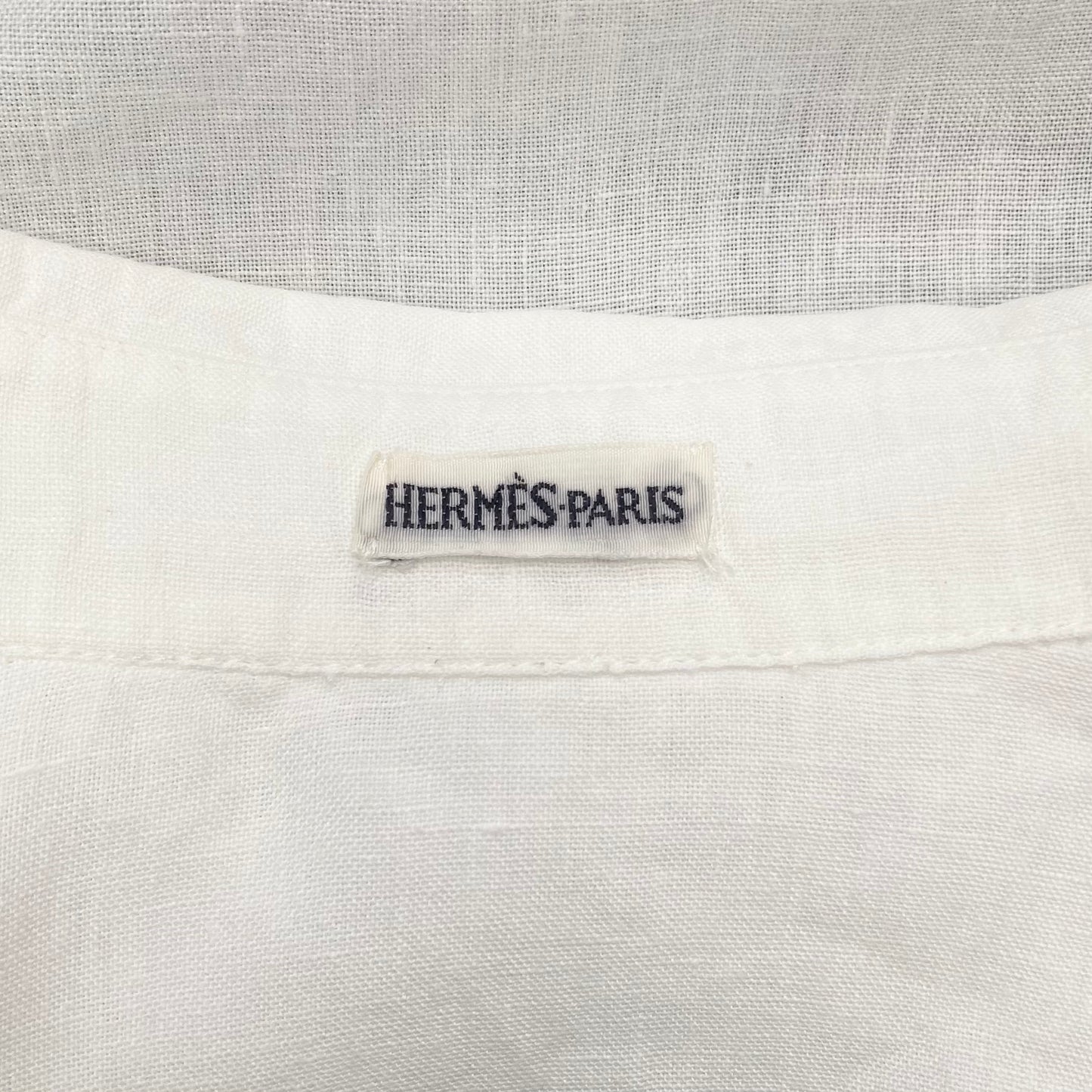 Spring1999 Hermès by Martin Margiela Linen Vareuse shirt