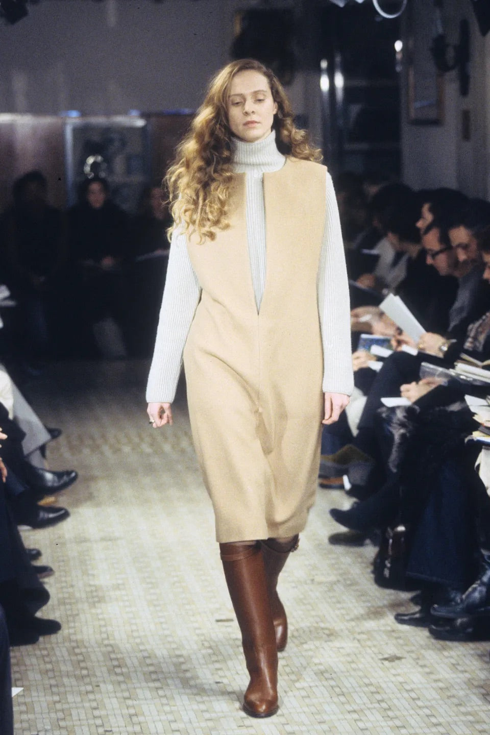 Fall2000 Hermès by Martin Margiela wool Vareuse dress