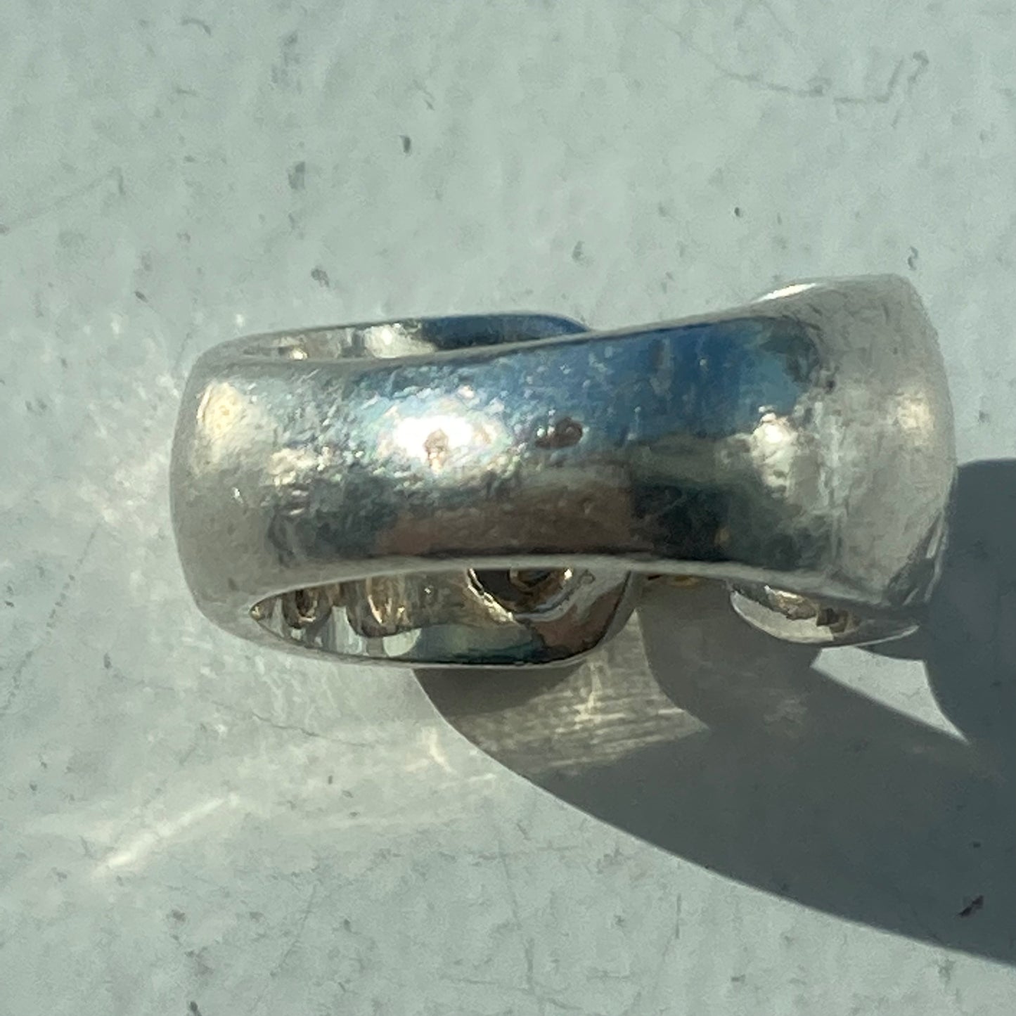 70s Hermès Suroit Ring vintage SV925 AU750 #10-11
